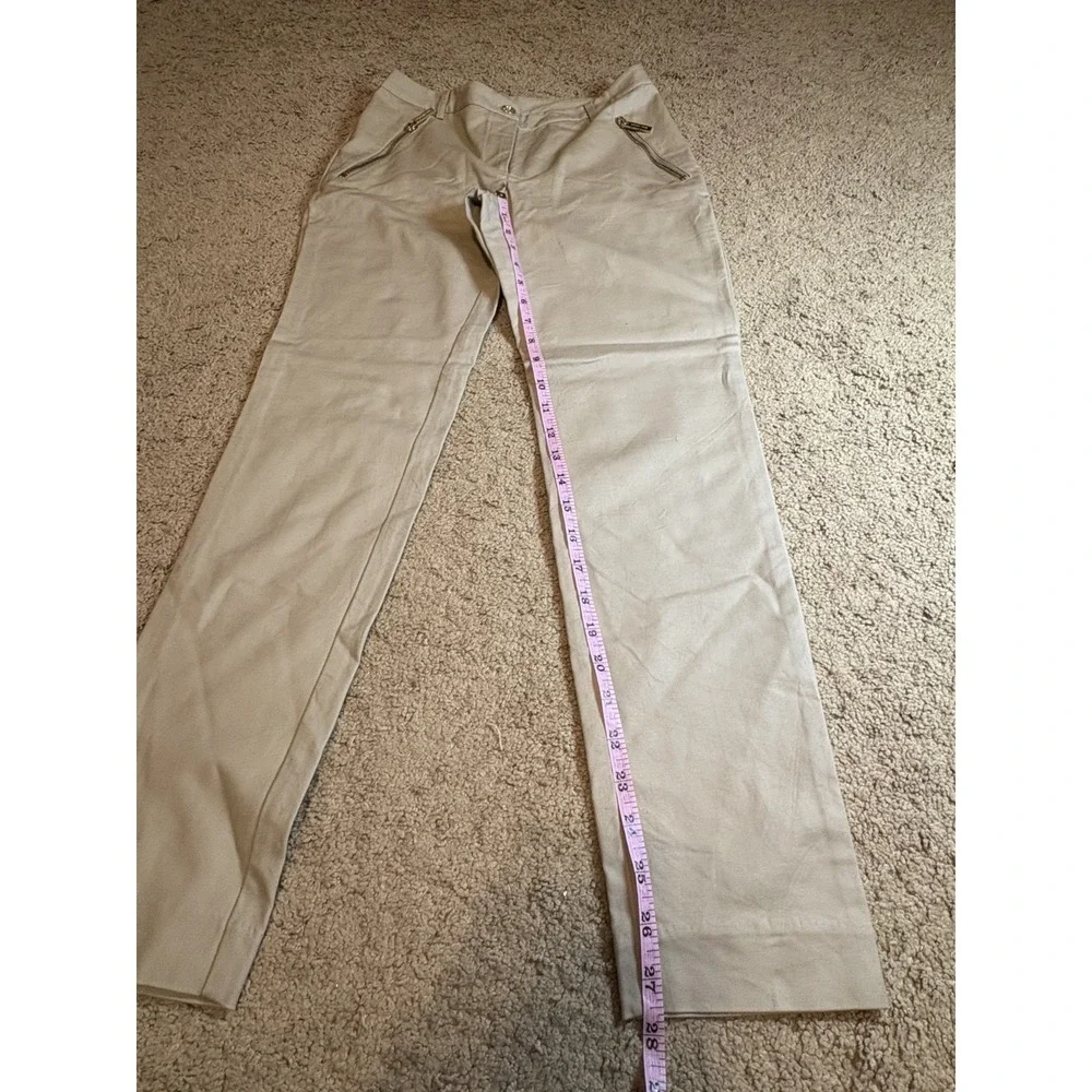 Michael Kors Slim Fit Brown‎ Chino Pants Women's Size 6 Skinny Leg Professional